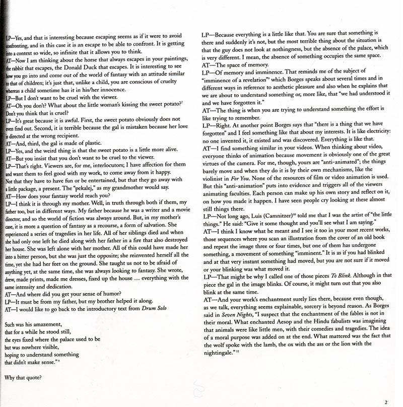 A rabbit that escapes interview with liliana porter  an %284%29